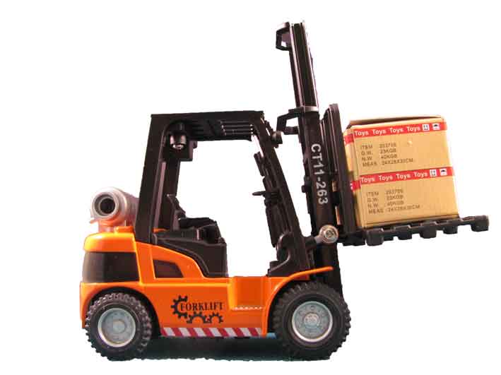 Heftruck met licht en geluid