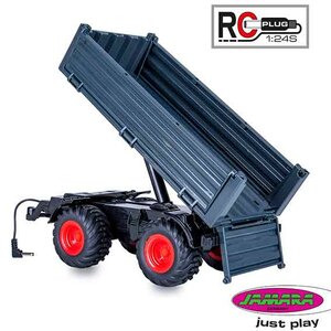 Jamara 423267 RC grijze kipper trailer