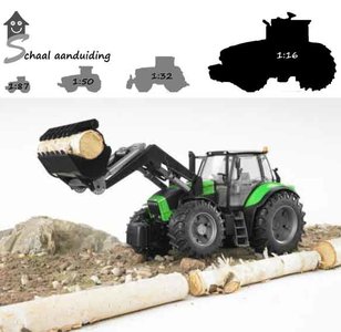 Bruder Deutz Agrotron X720 met voorlader (schaal 1:16) OP=OP