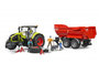 Bruder Claas Axion 950 met sneeuwkettingen en sneeuwblazer (schaal 1:16) OP=OP_